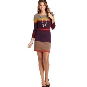 LOFT Striped sweater dress